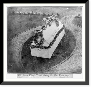 Starr King's Tomb, Geary Street, San Francisco, March 4, 1865, Historic Print