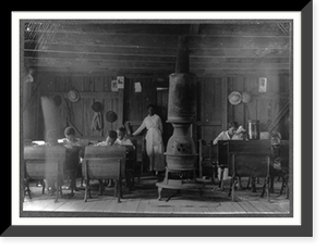 Colored School at Anthoston. Census 27, enrollment 12, attendance 7. Teacher expects 19 to be enrolled after work is over. Tobacco keeps them out and they are short of hands." Antique Wall Art Prin