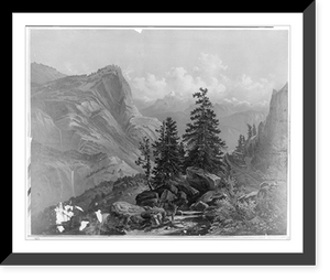 Historic Framed Print, Across the Sierra Nevadas,  17-7/8" x 21-7/8"