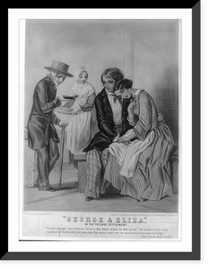 Historic Framed Print, George & Eliza, in the friends settlement,  17-7/8" x 21-7/8"