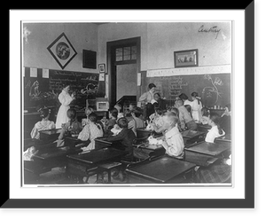 Washington, D.C. Public Schools - classroom scenes and school activities - 3 Classic, Antique Print