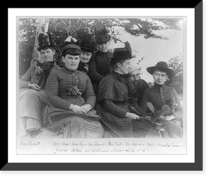 Group portrait of ladies taken at Williams, Maine, Historic Reproduction