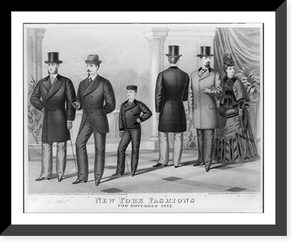 New York fashions for November 1872. Published by E. Butterick & Co, Vintage Wall Art