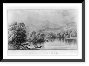 Historic Framed Print, Indian summer,  17-7/8" x 21-7/8"