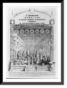 Vintage Photo Print - New York City - F. Basham, modeller, plaster