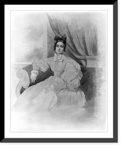 Historic Framed Print, Angelica Van Buren(?),  17-7/8" x 21-7/8"