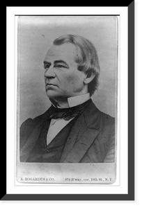 Andrew Johnson, half-length portrait, facing left.A. Bogardus & Co., 872 B'way, cor. 18th St., N.Y. Classic, Historic Print