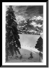 Historic Framed Print, Bayrischzell gegen Wendelstein,  17-7/8" x 21-7/8"