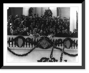 Historic Framed Print, [President Harding taking the oath administered by Chief Justice White, March 4, 1921, Washington, D.C.],  17-7/8" x 21-7/8"