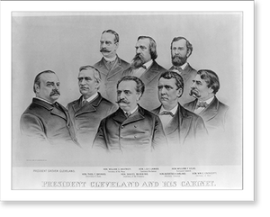Historic Photo Print - Cleveland - President and his cabinet