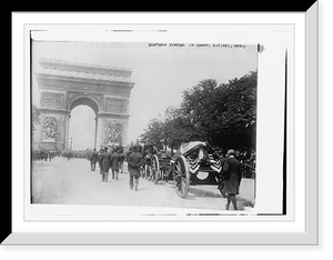 Historic Framed Print, Berteaux Funeral in Champs Elysees, Paris,  17-7/8" x 21-7/8"