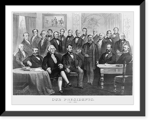 Historic Framed Print, Our presidents. 1789-1881,  17-7/8" x 21-7/8"
