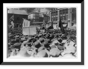 Anarchist Alexander Berkman speaking in Union Square, NYC May 1, 1914 Classic, Antique Wall Art