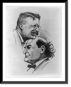 Historic Framed Print, [Theodore Roosevelt and William Jennings Bryan],  17-7/8" x 21-7/8"