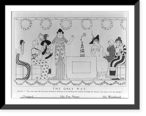 The only way Speaker - The only way we can gain women's suffrage is by making our appeal through our charm, our grace, and our beauty".Held.", Vintage Wall Art