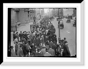 Historic Framed Print, 5th Ave., Easter Parade,  17-7/8" x 21-7/8"