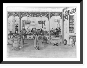 Celebration in a Chinese public house, Vintage Wall Art