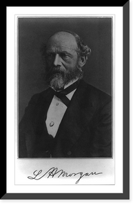 Lewis Henry Morgan, head-and-shoulders, Antique Print