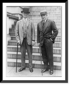 Ambassadors George Harvey and Henry P. Fletcher, full length portrait, standing, Antique Poster