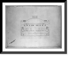 Historic Framed Print, [United States Capitol, Washington, D.C. South wing, section],  17-7/8" x 21-7/8"