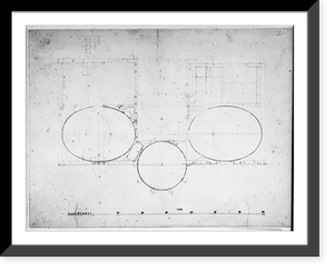 House (Tudor Place") for Thomas and Martha Custis Peter, 1644 31st Street, N.W., Georgetown, Washington, D.C. Floor plan with sketches", Vintage Poster
