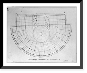 United States Capitol, Washington, D.C. Design for glass ceiling - House of Representatives, Vintage Poster