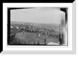 Historic Framed Print, Army Aeroplane, San Antonio - 2,  17-7/8" x 21-7/8"