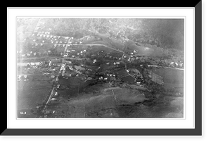 Historic Framed Print, [Aerial view of a portion of Winsted, Conn., taken from the balloon at altitude of 3050 feet],  17-7/8" x 21-7/8"