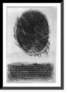 Antique Architecture - Two rubbings from the brasses in memory