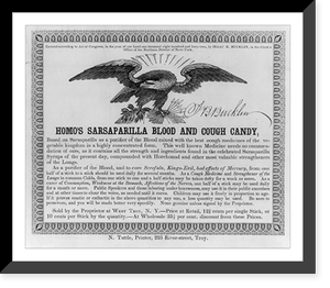 Homo's sarsaparilla blood and cough candy, Vintage Wall Art