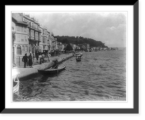 Historic Framed Print, [B&uuml;y&uuml;kdere, coast].Abdullah Fr&egrave;res.,  17-7/8" x 21-7/8"