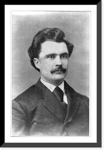 John Boyle O'Reilly, Irish-born poet, head-and-shoulders portrait, facing right.A. Marshall, Historic Print