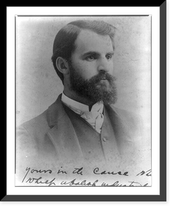 Historic Framed Print, [Hamlin Garland, bust portrait],  17-7/8" x 21-7/8"