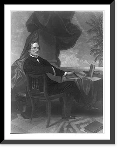 Antique Portrait - Jefferson Davis, full-length portrait, seated
