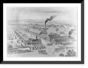 Historic Framed Print, Wason Car Manufacturing Co.,  17-7/8" x 21-7/8"