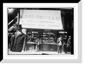 Historic Framed Print, Pharmacy, St. scene,  17-7/8" x 21-7/8"