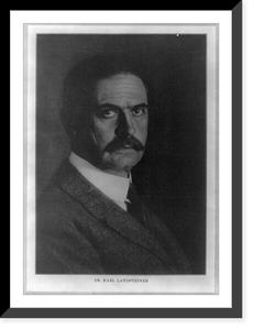 Historic Framed Print, [Dr. Karl Landsteiner],  17-7/8" x 21-7/8"