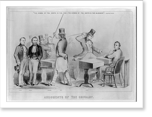 Vintage Photo Print - Argument of the chivalry - Framed Wall Art Gift Idea