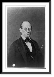 John Letcher, govenor of Virginia, half-length portrait, facing front, Vintage Poster