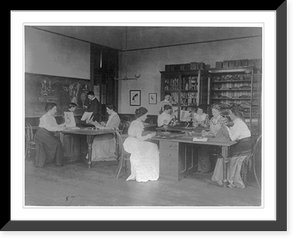 Classroom scenes in Washington, D.C. public schools - zoology class at Eastern High School, Historic Print