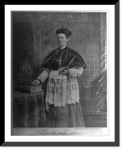 Historic Framed Print, Patrick A. Ludden. Bp of Syracuse,  17-7/8" x 21-7/8"