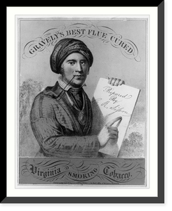 Gravely's best flue cured Prepared by C.R. Sisson : Virginia smoking tobacco.Herline & Hensel, Lith, Antique Poster