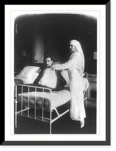 Ida Rubinstein, famous Russian actress, working in a French Hospital Classic, Historic Reproduction