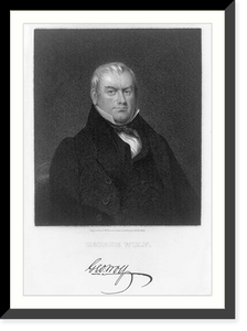 Historic Framed Print, [George Wolf, 1777-1840, bust portrait],  17-7/8" x 21-7/8"