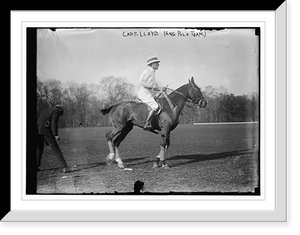 Historic Framed Print, Capt. Lloyd (Eng. Polo Team),  17-7/8" x 21-7/8"