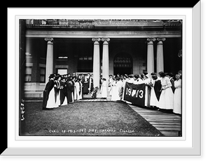Historic Framed Print, Class of 1913, Ivy Day, Barnard,  17-7/8" x 21-7/8"