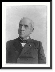 George Grover Wright, 1820-1896, bust, photo, Antique Poster
