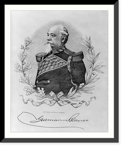 Antonio Guzman Blanco, Pres. Venezuela, 1828-1899, head and shoulders, in uniform, Historic Print