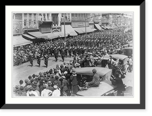 French blue jackets on parade, Norfolk, Va, Antique Poster