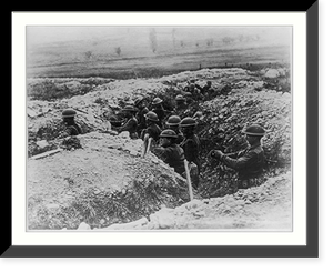 American soldiers in trenches, France, 1918: USASC #23056 (near Verdun) Classic, Vintage Poster